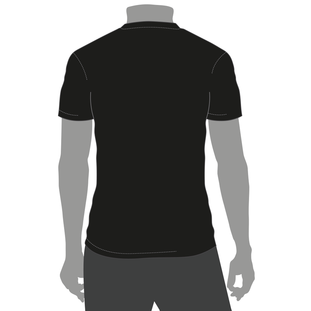 Rückansicht des T-Shirt Schwarz