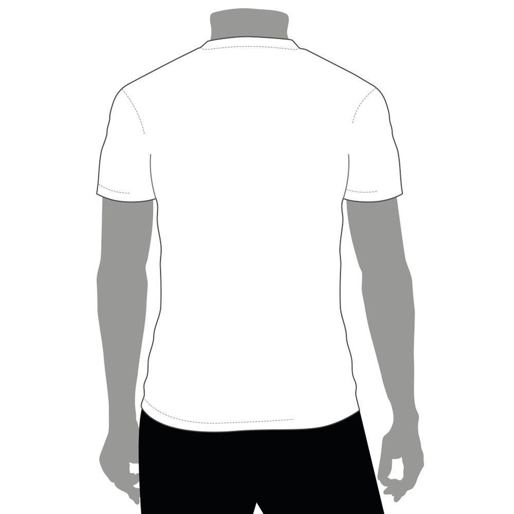 Rückansicht T-Shirt weiß